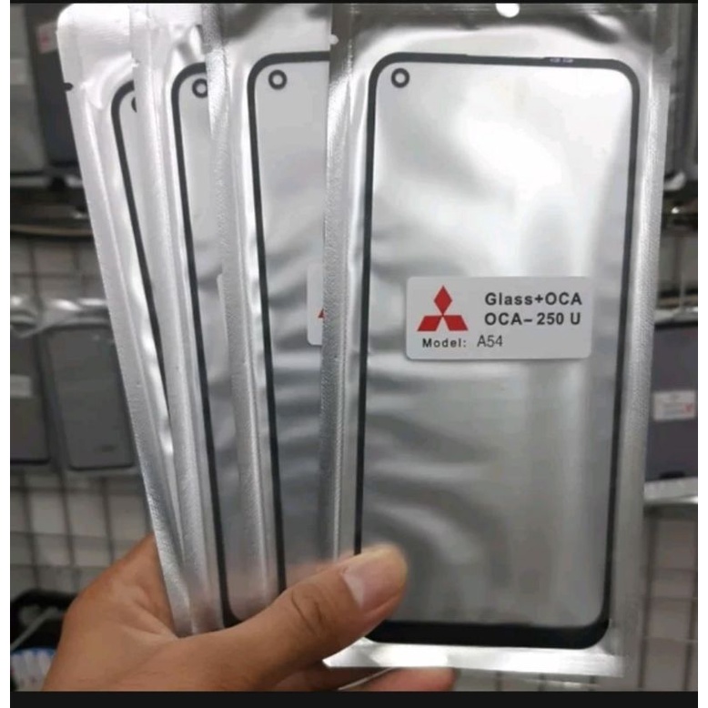 KACA LCD KACA DEPAN PLUS OCA OPPO A54 ORIGINAL