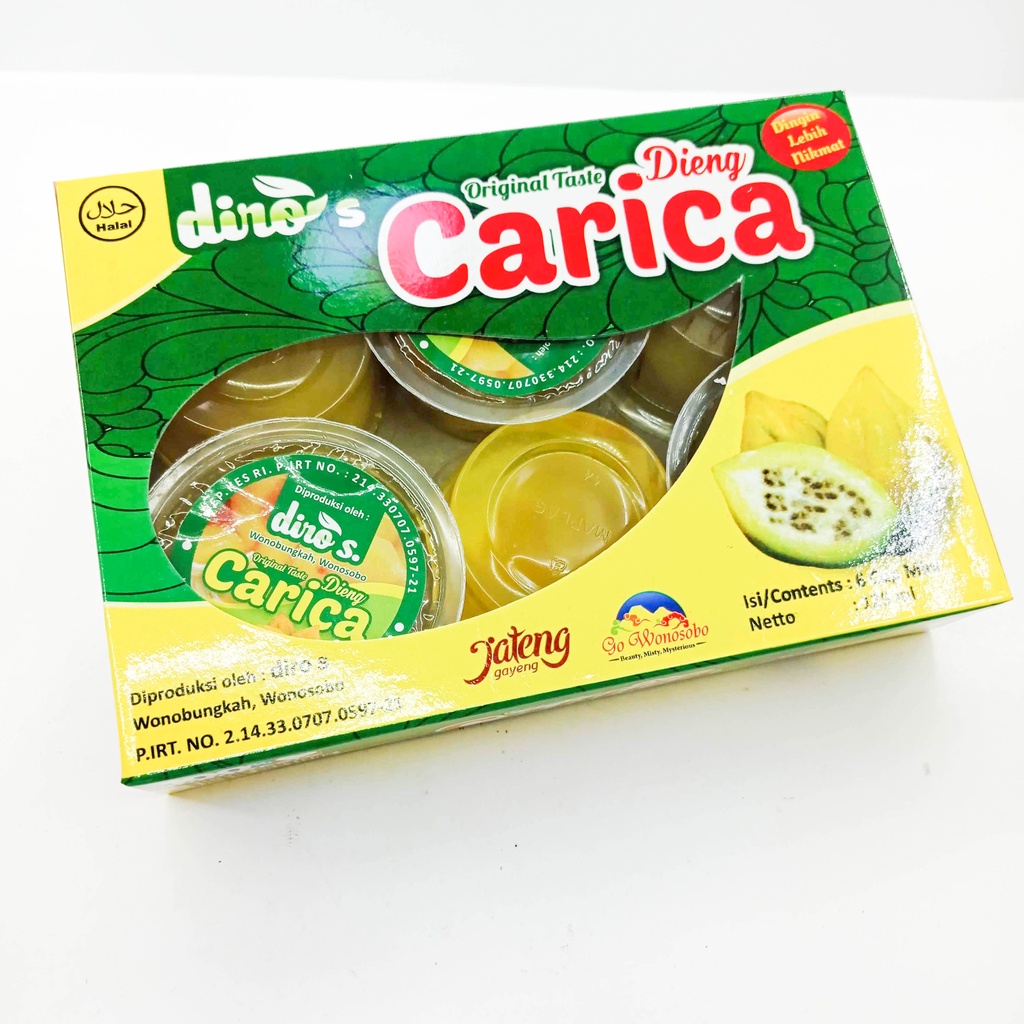 

Carica Dino's/ Original Taste Dieng Isi 6 Cup