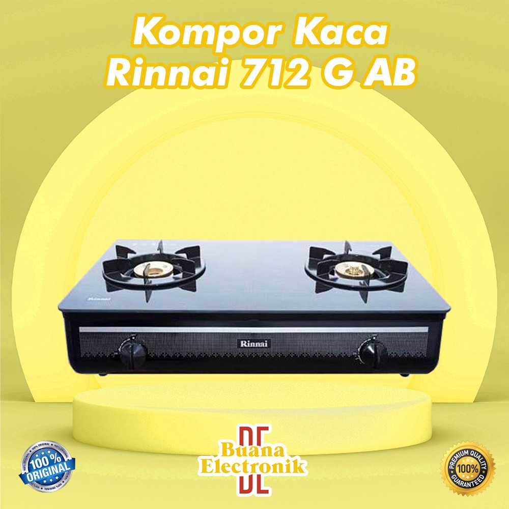KOMPOR KACA RINNAI RI 712 G(AB) ORIGINAL