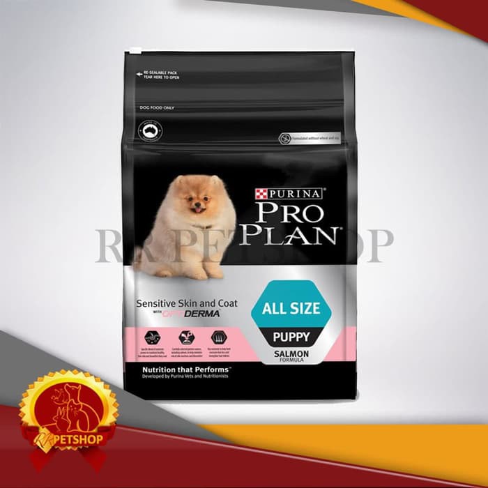 Makanan Anjing Pro Plan Puppy Sensitive Skin And Coat Salmon 2.5 kg