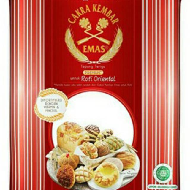 

Cakra Kembar Emas Roti Oriental 5 kg 1 dus isi 6 pcs khusus gojek atau grab