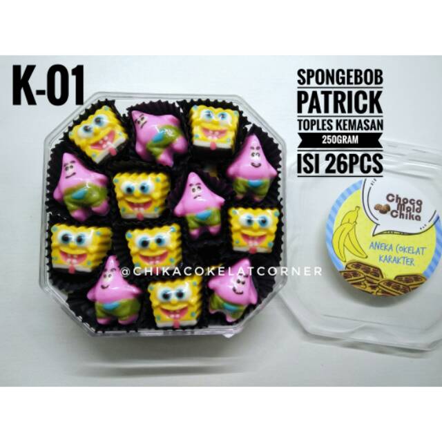 

Cokelat karakter SPONGEBOB PATRICK