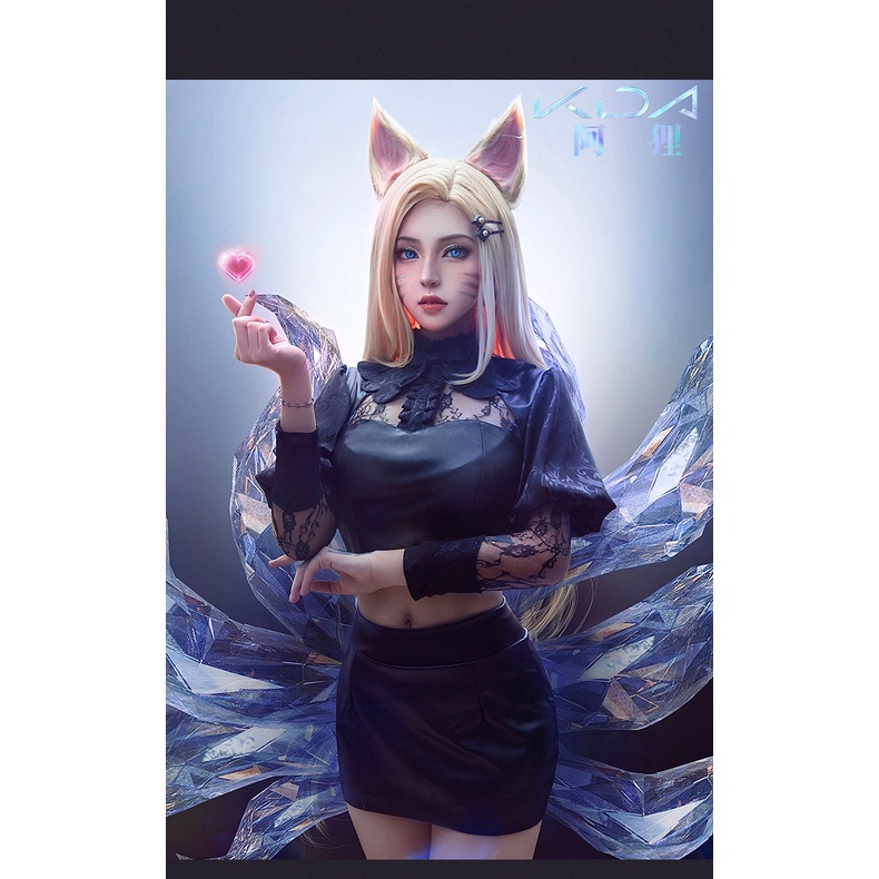 LOL League of Legends KDA new Ahri cosplay clothes suit full style costume