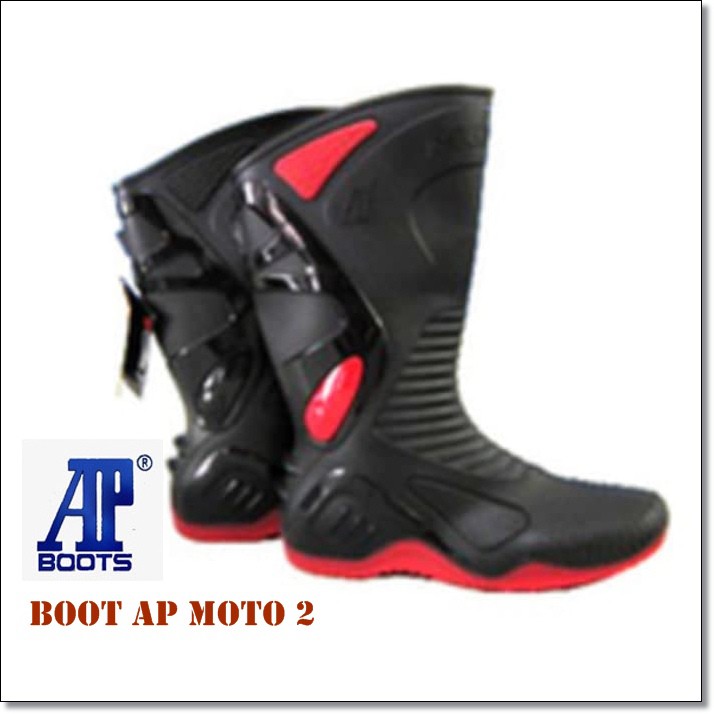 SEPATU BOOT AP MOTO 2 SEPATU BOOT KARET-HITAM