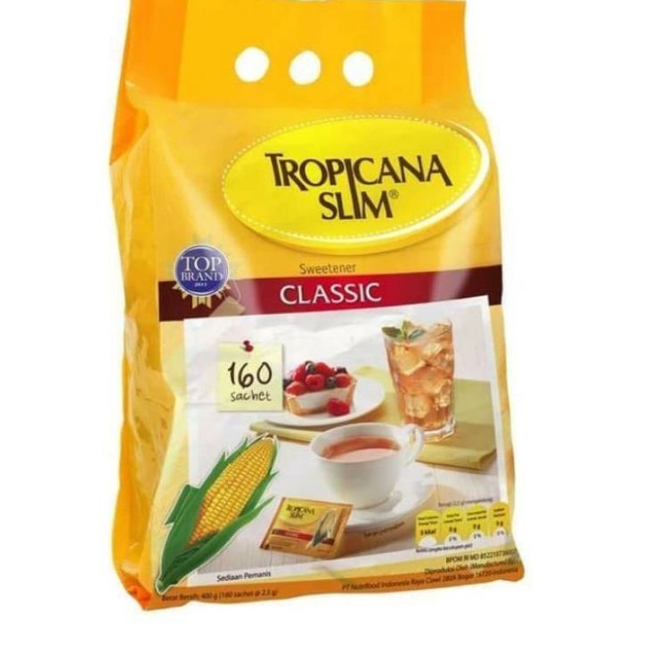 

Kekinian - Gula Tropicana Slim Classic Sweetener 160 Sachet ✔