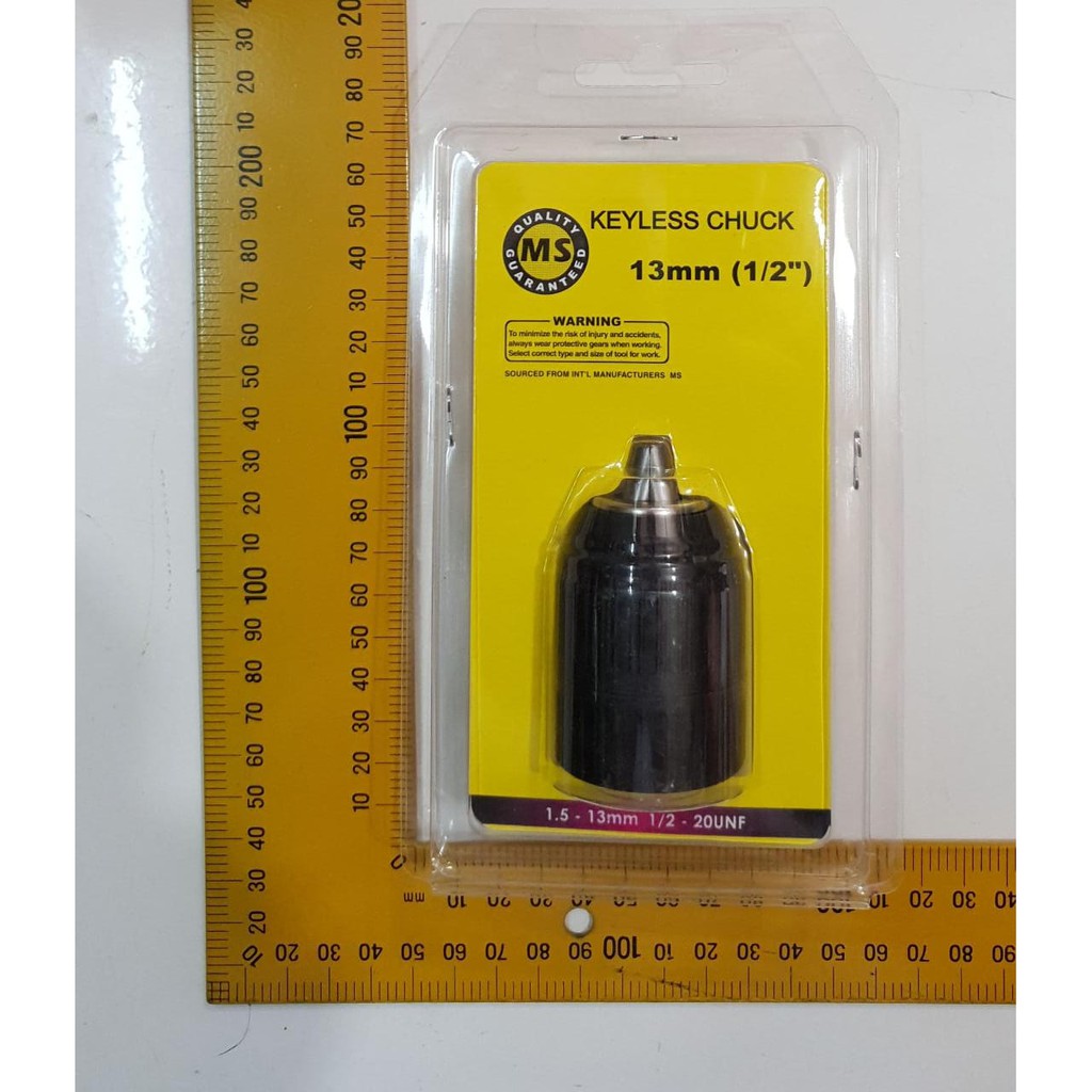 MAXSELL Kepala Mesin Bor 13 mm 1/2 Tanpa Kunci Keyless Drill Chuck