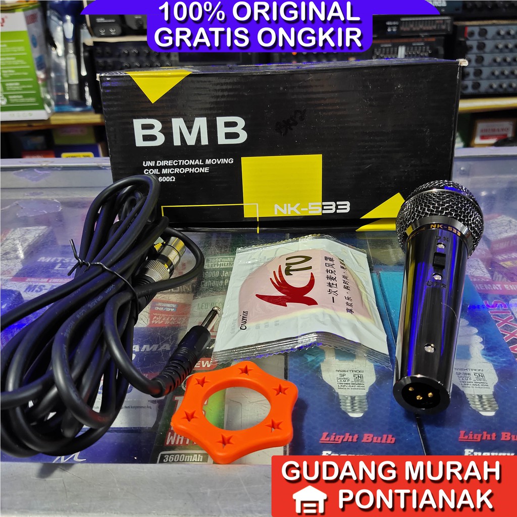 Mic BMB NK 533 Sepul mantap bersih dan kuat sensitif bagus  mikropon microphone original Kabel NK533 NK-533