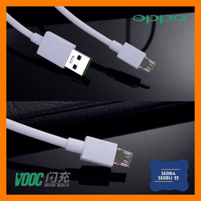Kabel Data OPPO VOOC ORIGINAL 100% Micro USB 1meter