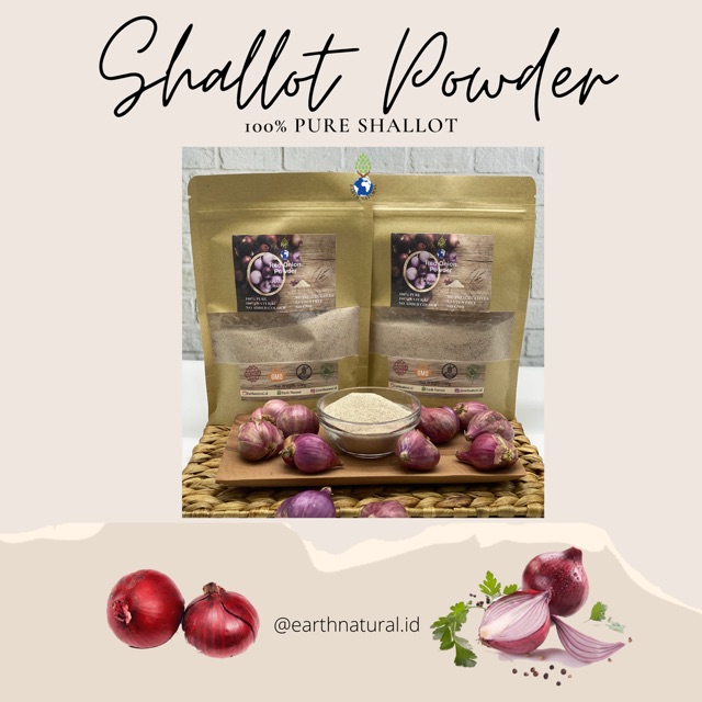 

Earth Natural Bubuk Bawang Merah 100g / Shallot Powder 100g