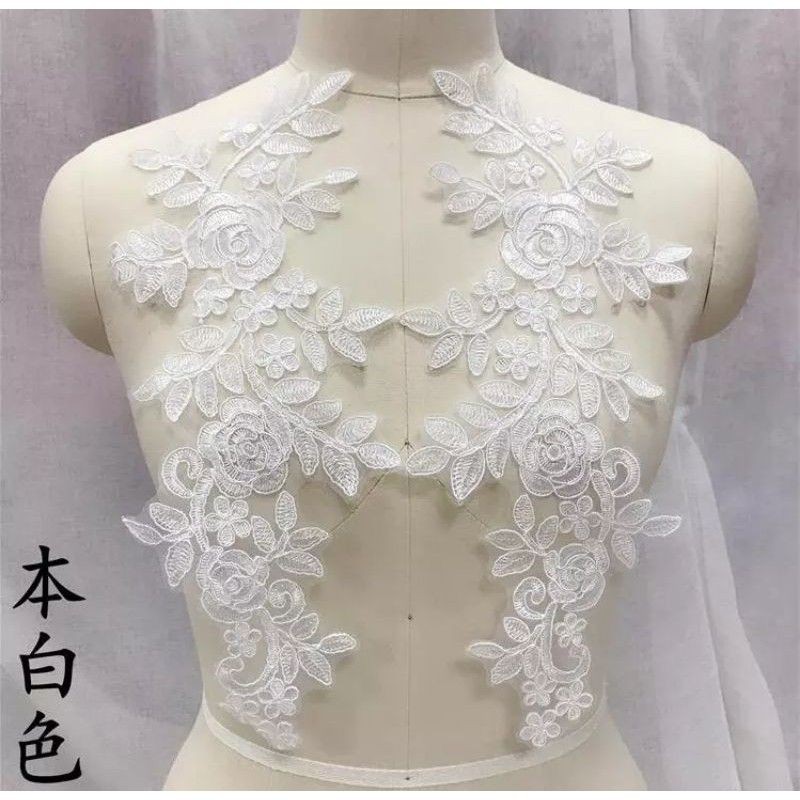 Sepasang wedding lace import 花边进口