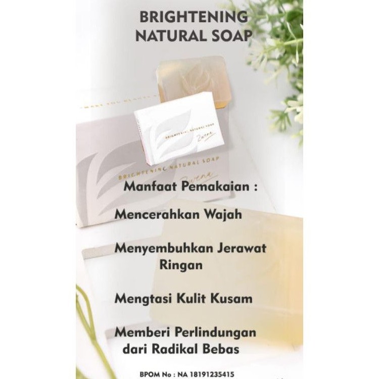 SABUN PEMUTIH BPOM ZWENA BEAUTY 100% ORIGINAL