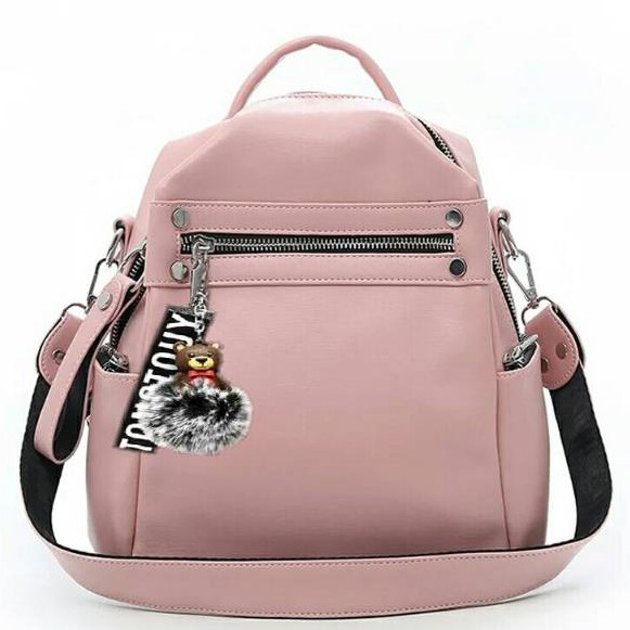 COD√ Multifungsi Selempang Tas Ransel Wanita Backpack Punggung LOKAL FASHION CANTIK sling bag 699