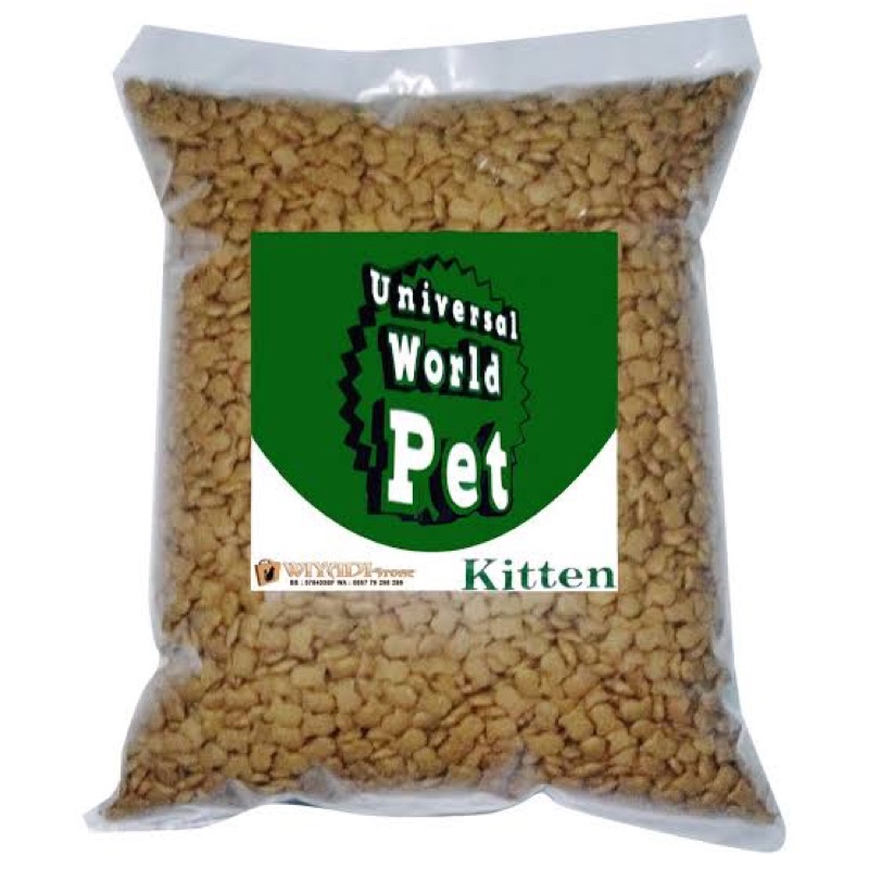 Universal Kitten (Pakan Kucing Repack) 1 Kg dan 1/2 Kg