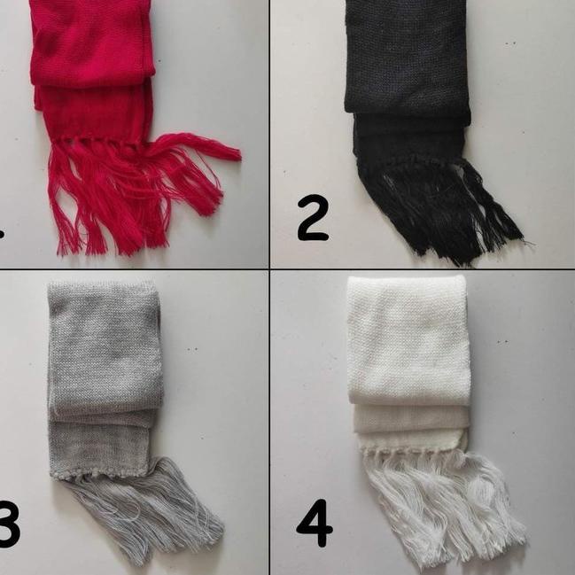 Pasti Promo Syal rajut  dewasa scarf shawl SYAL POLOS