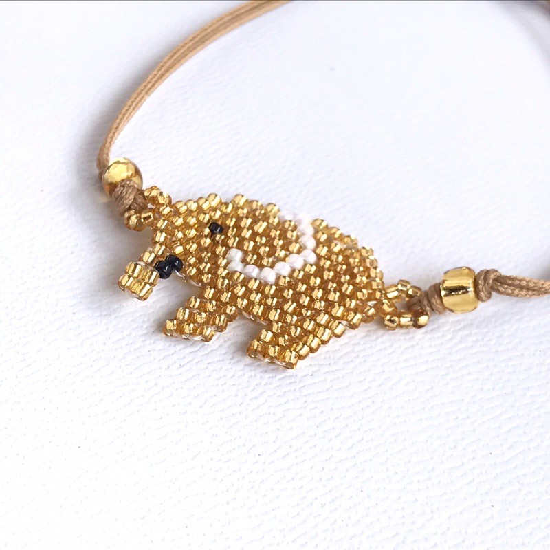 Mini Elephant Bracelet - Gelang Tali Manik Gelang Persahabatan