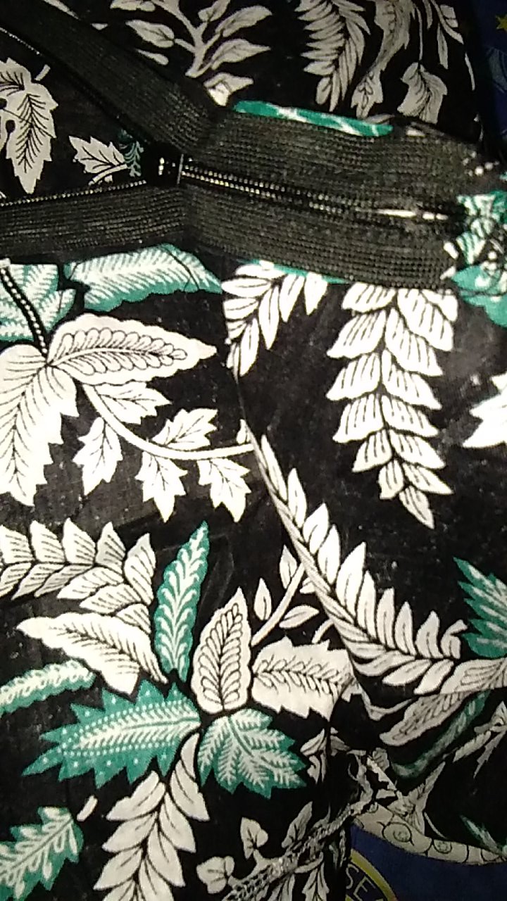 Boleh Pisah Couple Atasan Blus Batik Wanita Modern Halus Dolby Kombinasi Brokat Polos