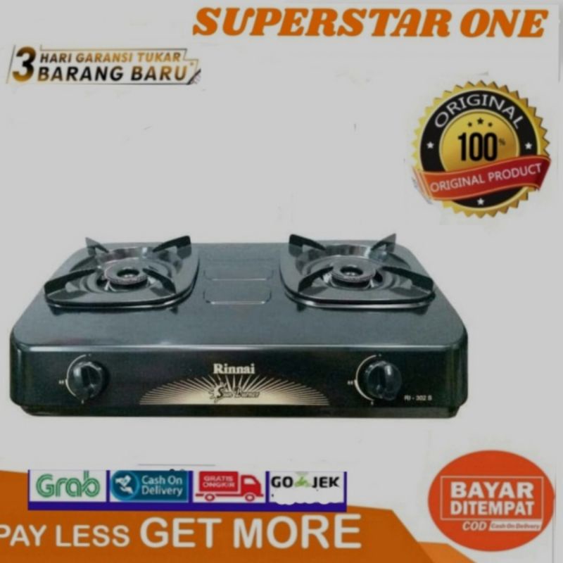 Kompor Gas 2 Tungku  Rinnai RI522S/RI 522S Kompor 2 Tungku