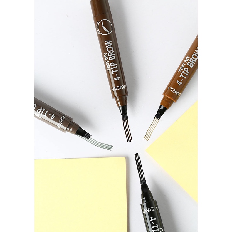 LAMEILA Eyebrow Waterproof Natural Eyebrow Pen Four-claw Eye Brow Tint Fork Tip Long Lasting LS 784