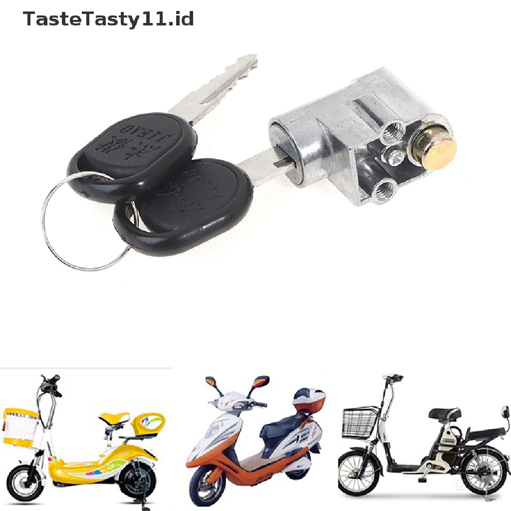 Tastetasty Kotak Baterai Dengan 2 Anak Kunci Untuk Motor / Skuter Elektrik