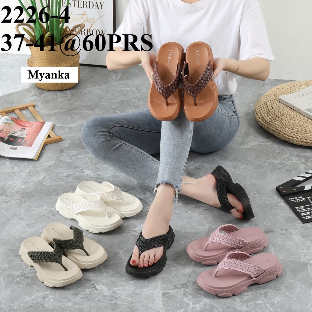 Myanka jelly shoes sendal wedges Cilla