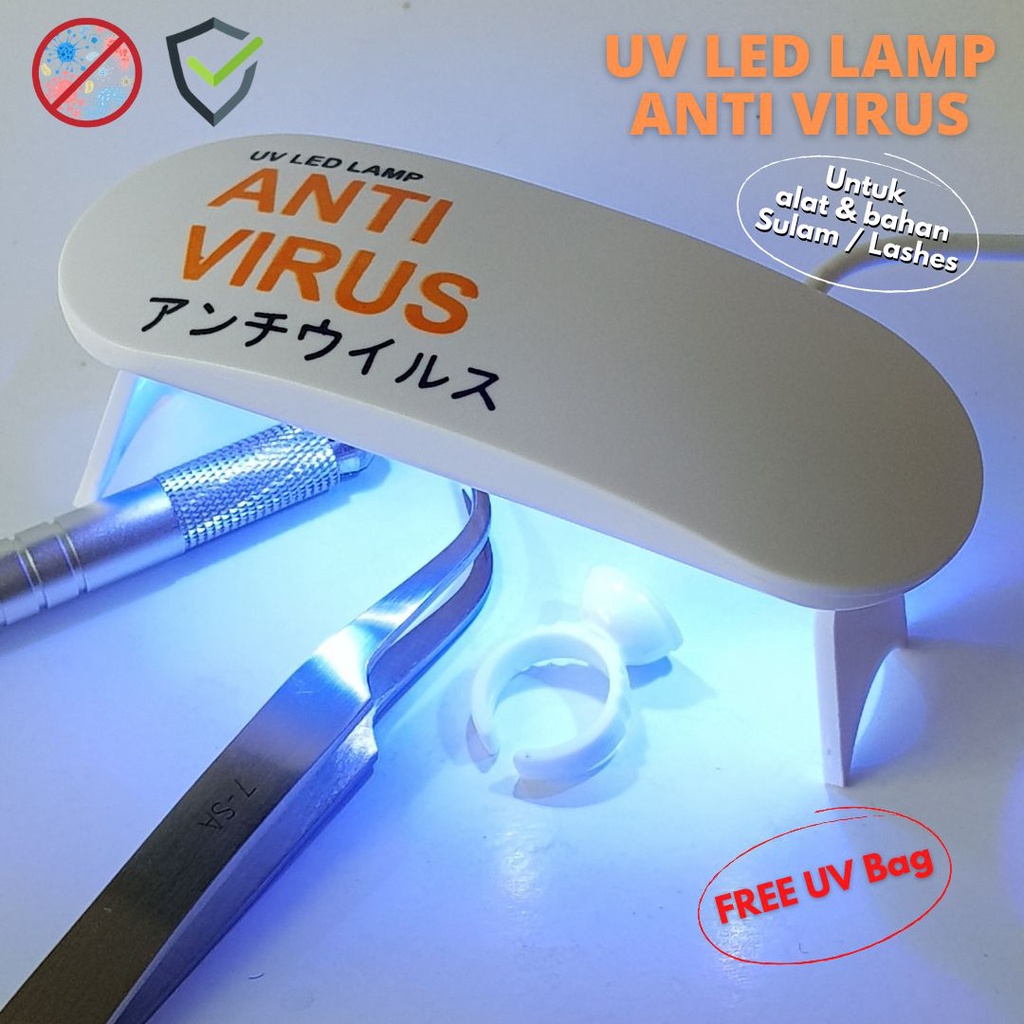 UV LED ANTI VIRUS STERILIZER ALAT BAHAN SULAM EYELASH  / STERILIZER ALAT KECANTIKAN