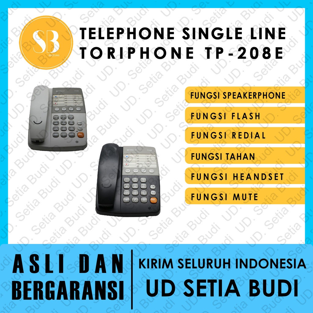 Telephone Single Line Toriphone TP-208E