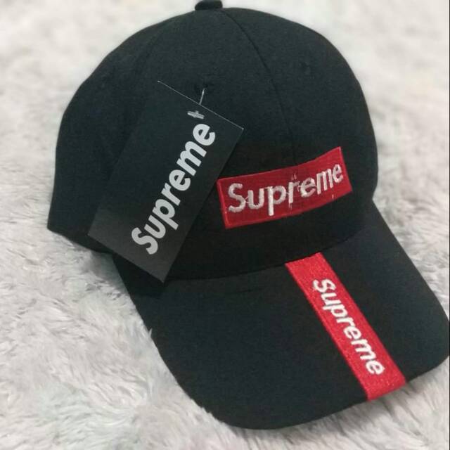 Topi supreme hitam list