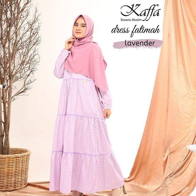 Dress fatimah lavender by kaffa busana