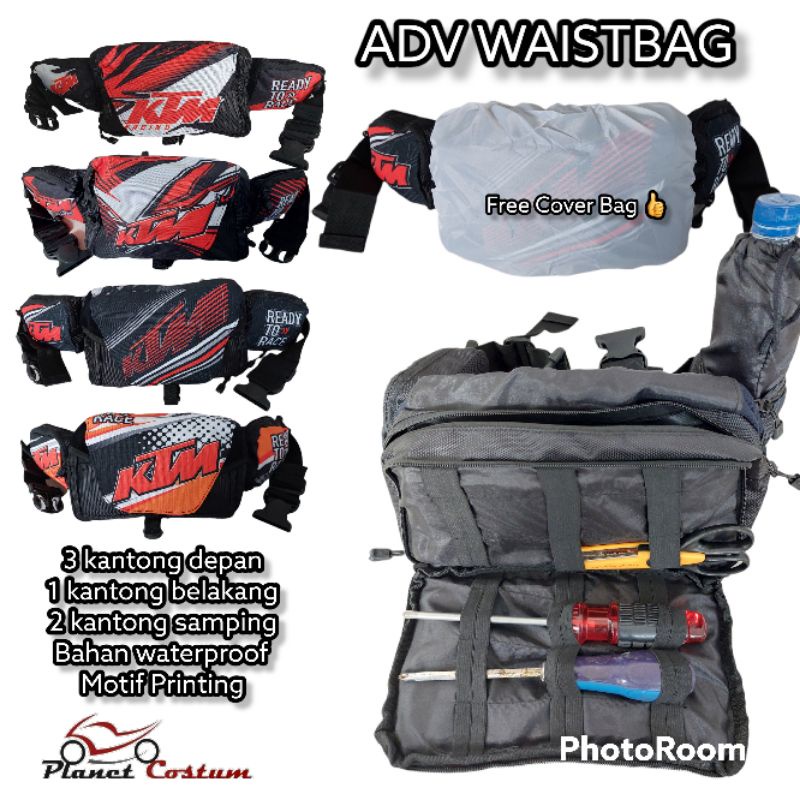 PCWB3 Tas Pinggang Biker Touring Motor Cross Trail waterproof KT01