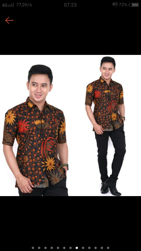 Batik Kalongan | Kemeja Batik Kantor Lengan Pendek Unggul Jaya