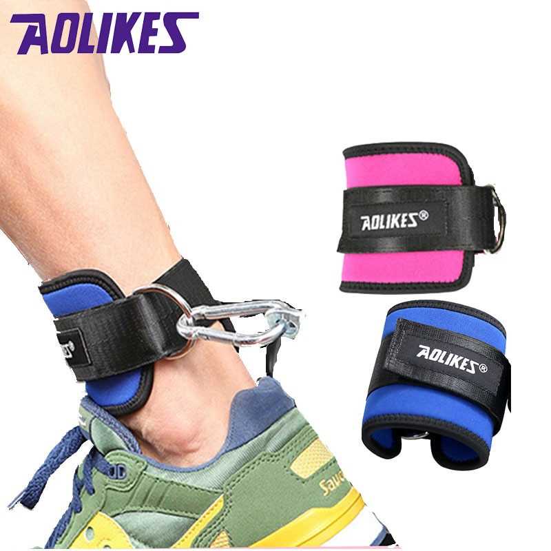 AOLIKES Fitness Gym Adjustable D-Ring Pull Ankle Strap Support A-7129