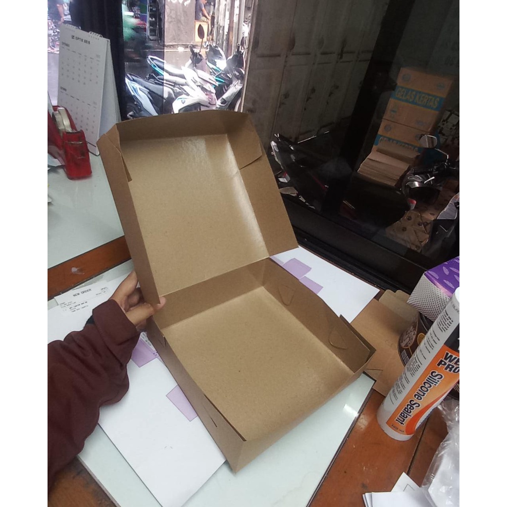 Dus Nasi | Kotak NASI | Box Kraft 325gsm | CATERING BOX LAMINASI