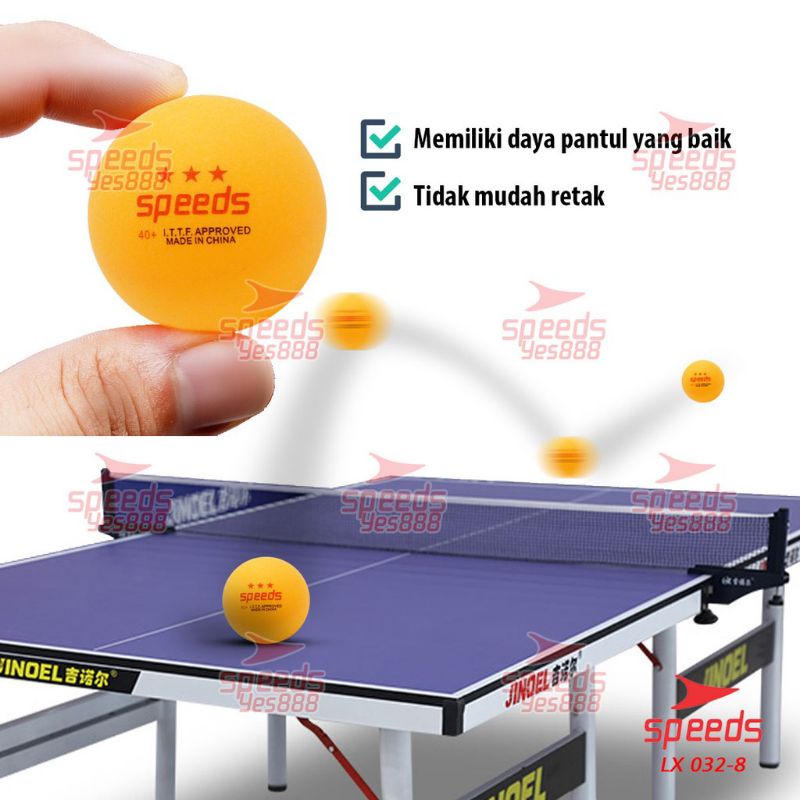 Bola Ping Pong PingPong Bola Tenis Meja Bintang 3 isi 1 pcs SPEEDS 032-8