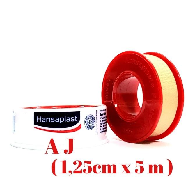 Hansaplast Roll Kain Plester Luka 1.25cm x 5 m (Besar)