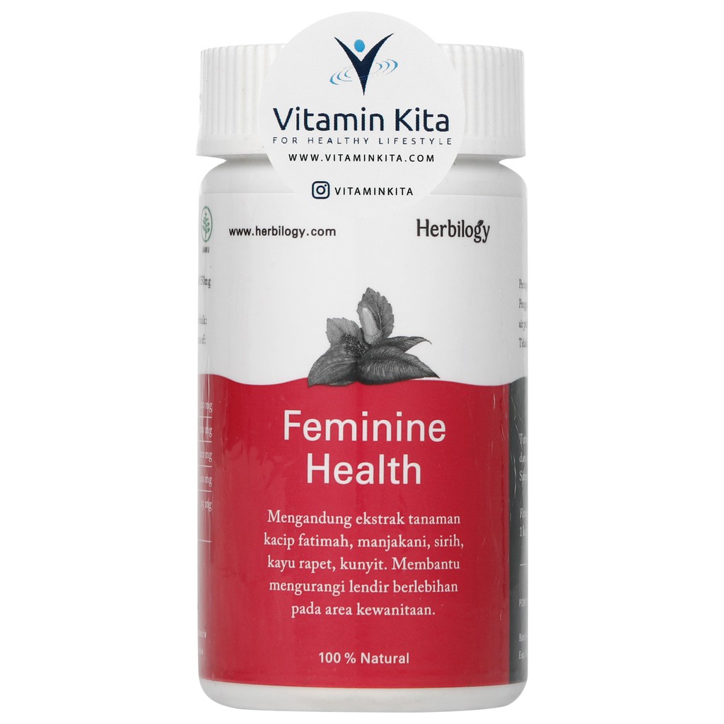 HERBILOGY FEMININE HEALTH CAPSULE 60 PCS/BTL BPOM UNTUK KESEHATAN WANITA