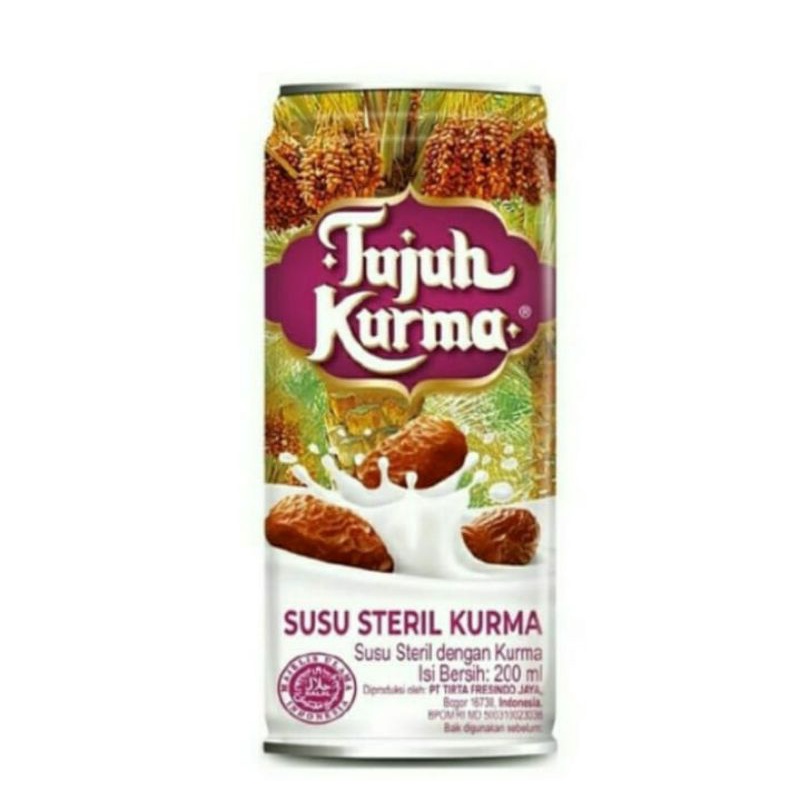 

Susu Tujuh Kurma Steril kaleng ukuran 200ml