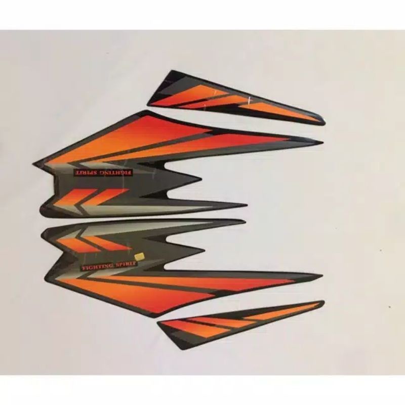 Striping yamaha rx king 2002 oren sticker rx king 135 OREN 2002