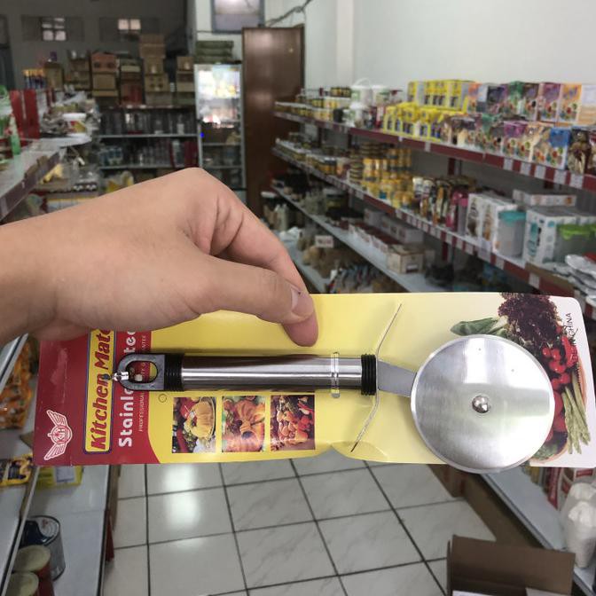 

Cuci Gudang Awal Tahun Pizza cutter stainless pemotong pizza Big Sale