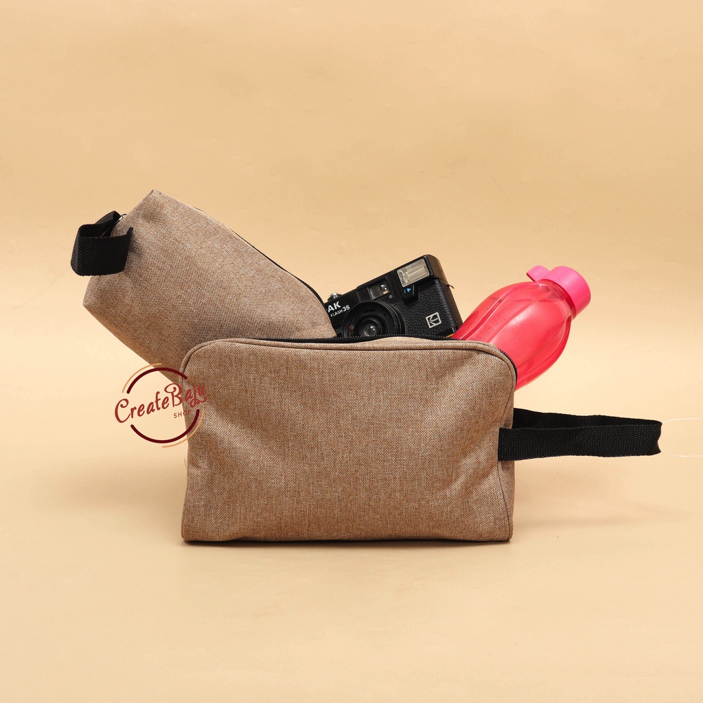 TAS POUCH ANAK UKURAN BESAR POLOS WARNA DOMPET ANAK TEMPAT PENYIMPANAN BARANG ORGANIZER BAG TERMURAH