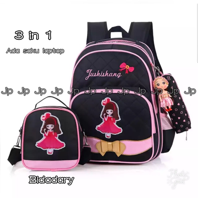 Ransel anak Tas sekolah anak Ransel bidadari 3in1 tas anak bidadari murah Ransel anak 3in1 murah