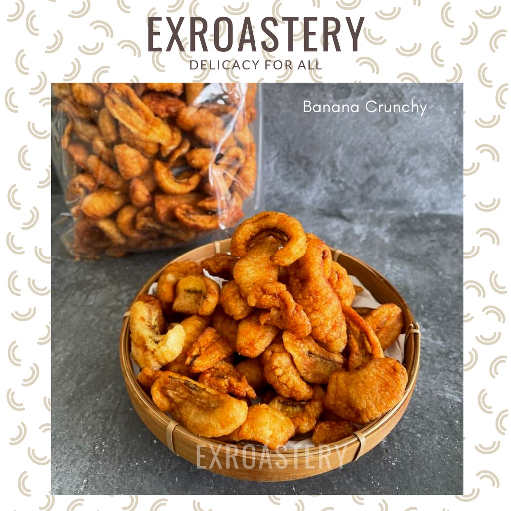 

BANANA CRUNCHY / RAMBAK PISANG TANPA GULA / CRUNCHY BANANA 200 gr Exroastery