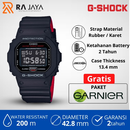 CASIO Jam Tangan Casio Pria G-Shock Digital Man DW-5600HR-1DR / DW5600HR / DW5600HR1