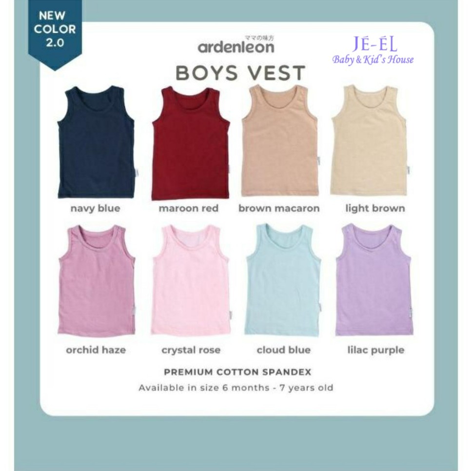 Ardenleon Boys Vest / Singlet Kaos Kutung Anak Cowok