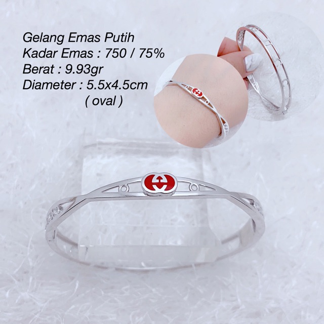 Gelang Emas Putih