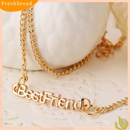 [Fresh] Unisex Fashion Letters Friendship Chain Bracelet Jewelry Gifts for Best Friend