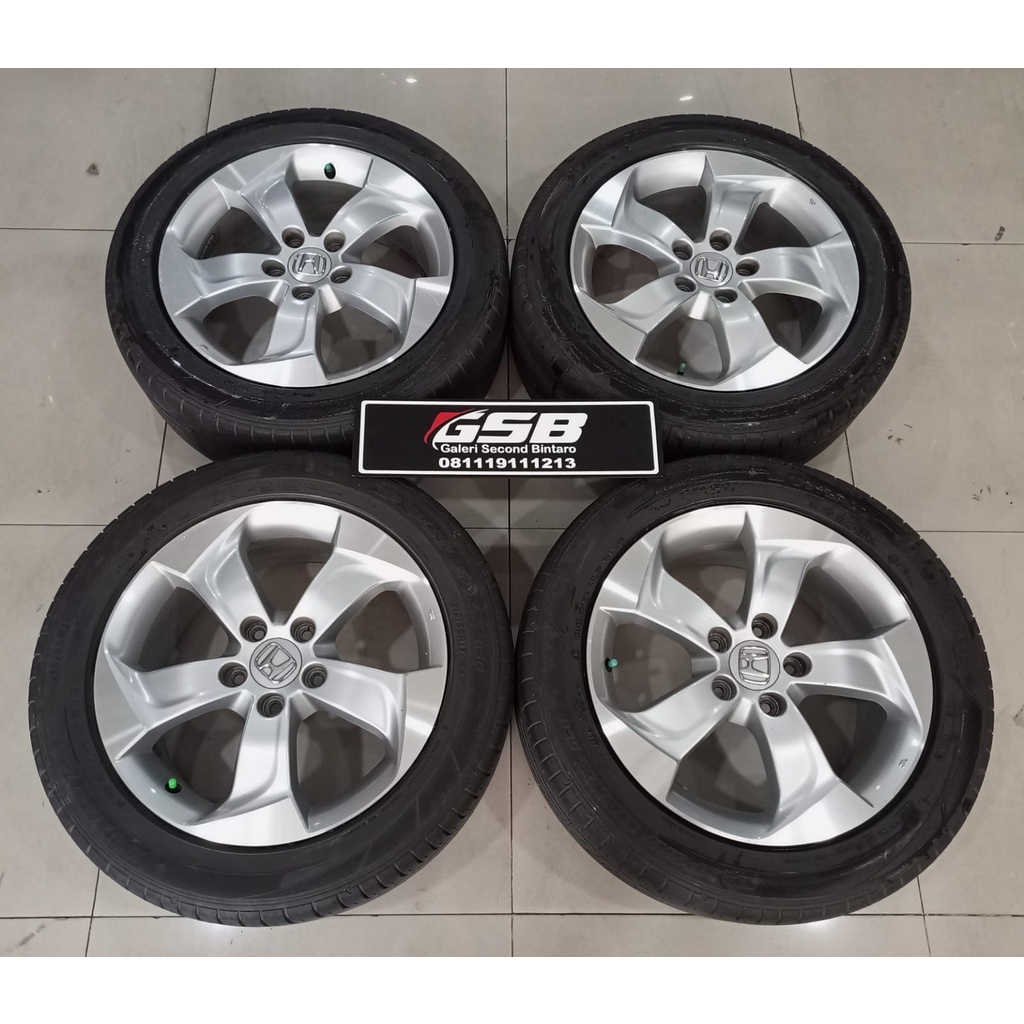 VELG MOBIL ORIGINAL COPOTAN STD HRV R17X7 5X114 ET55 SILVER +BAN DUNLOP 215 55 R17(70%)SL 4 VELG