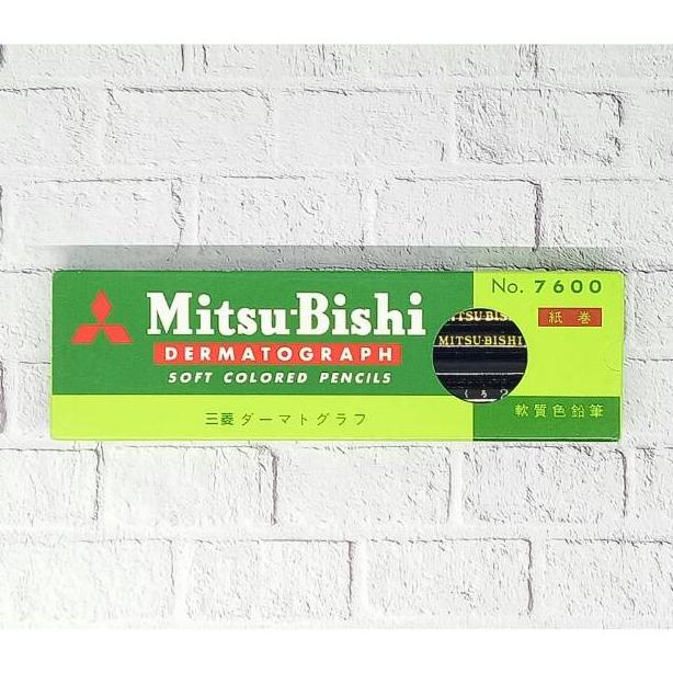 

((BISA COD)) Pensil kaca : dermatograph Mitsubishi 7600 (ready 12 warna)