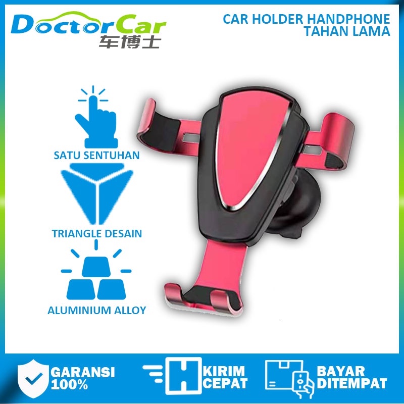 Car Holder HP MOBIL GPS Holder Jepit Metal Stabil