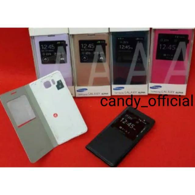 Flip Cover view Samsung Galaxy Alpha