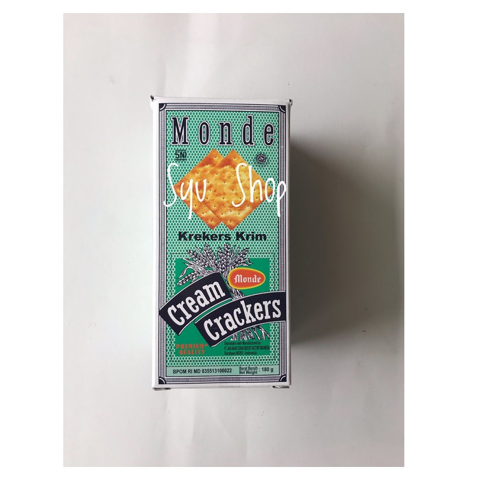 

Monde cream crackers premium 180 gr